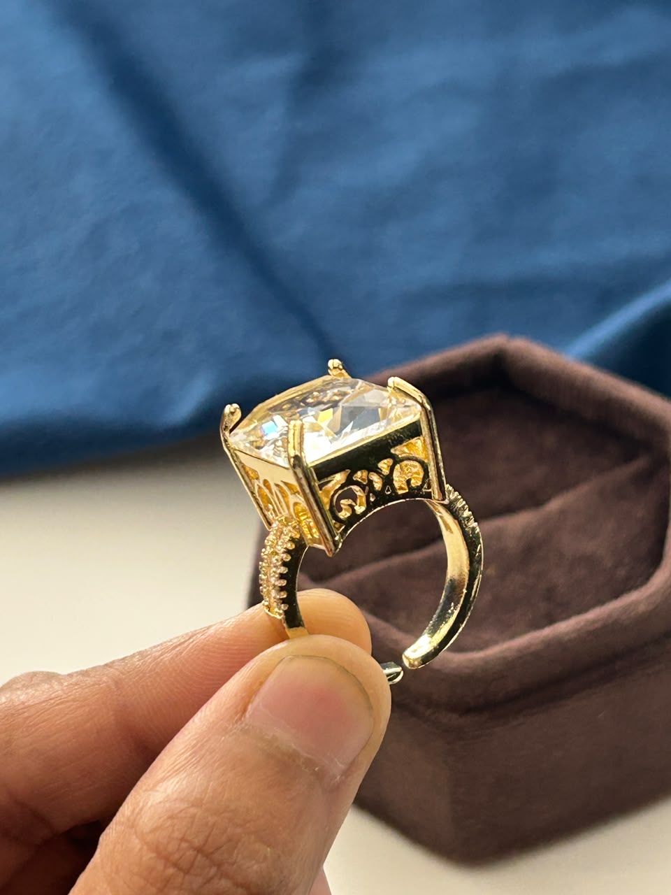 Aarvika Royale Solitaire  Statement Ring