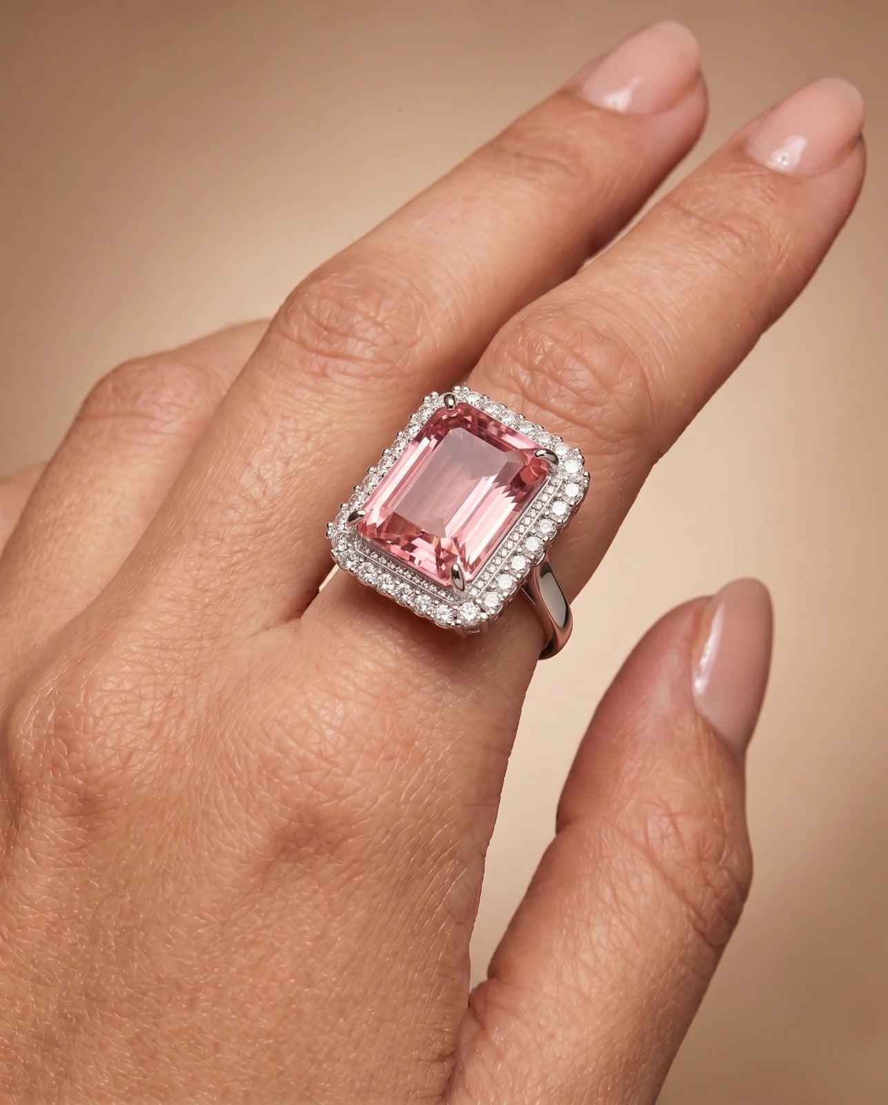 Zarmina Royale Ring – Emerald Cut Statement Ring