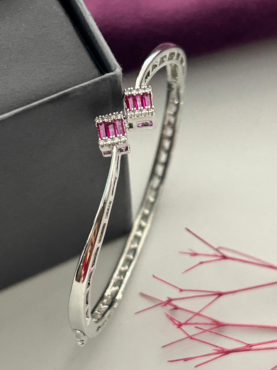 Vaidehi Royale Baguette AD Openable Bracelet