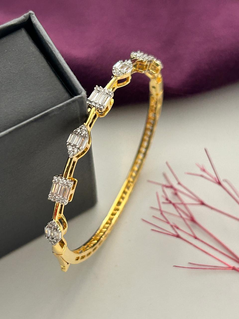 Ishanvi Crystal Link AD Bracelet