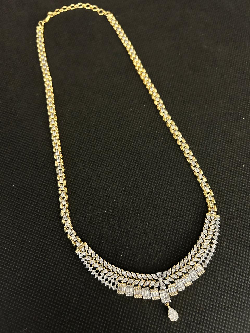 Bridal Diamond Look Necklace Set for Women | Elegant Jewellery