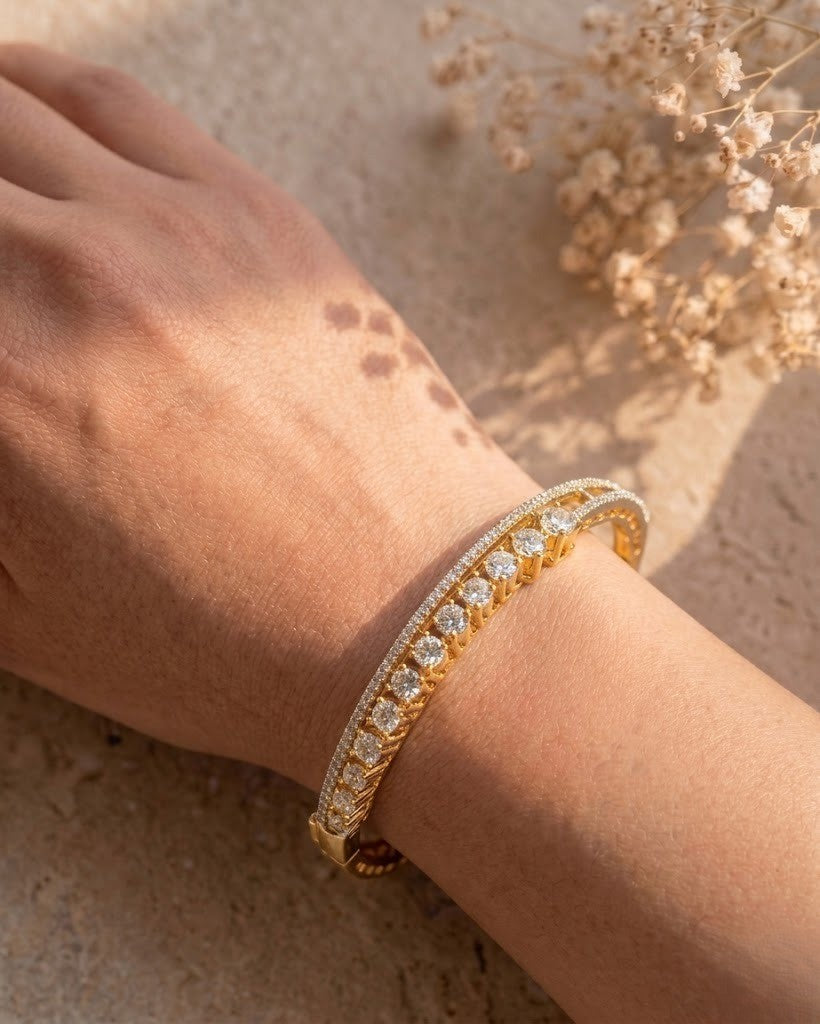 Ruhaniya Ruby Radiance AD Openable Bracelet