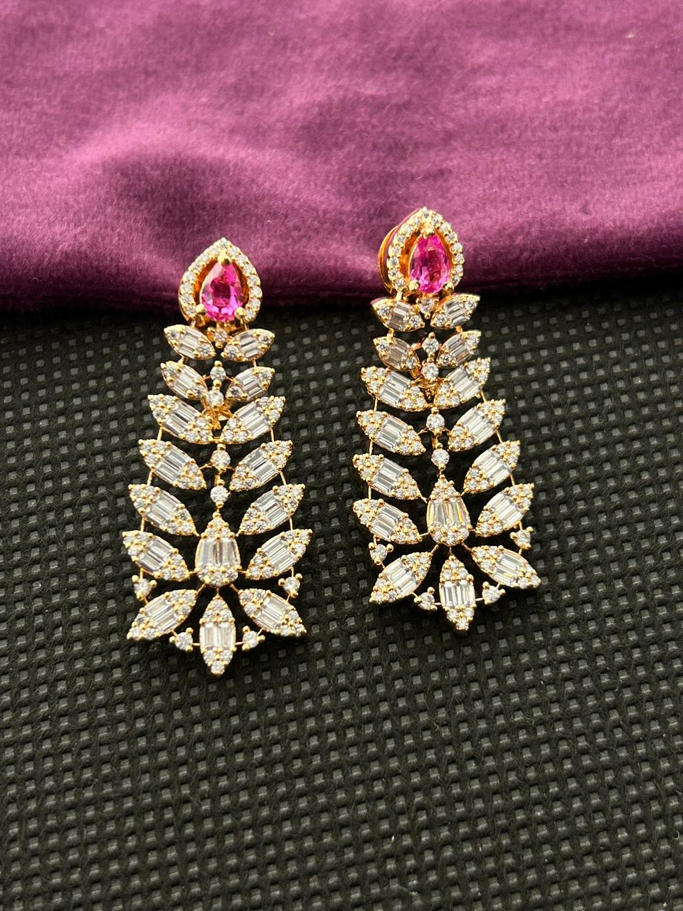 Vaishnavi Emerald Ruby Royale AD Necklace Set
