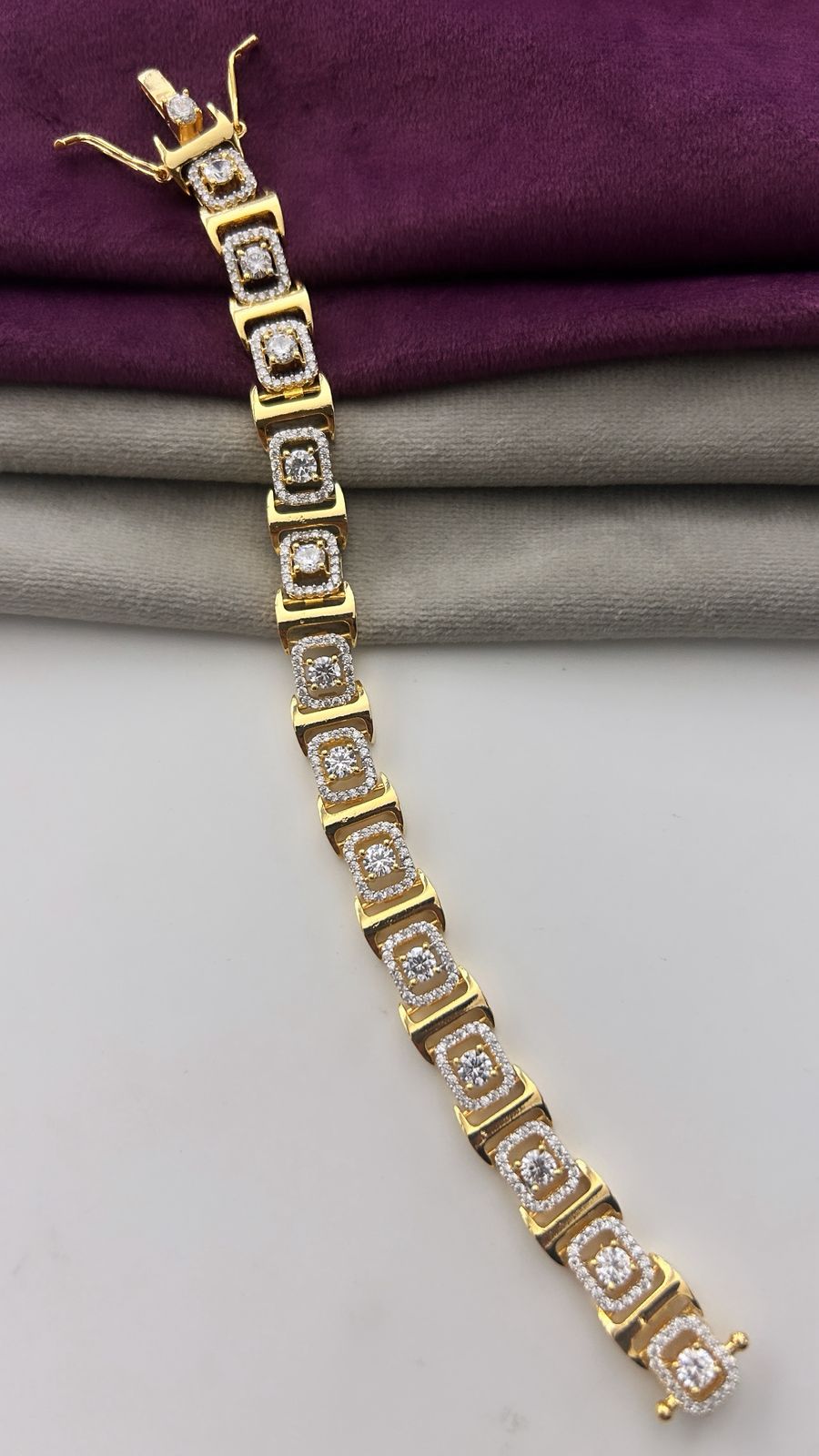 Raktima Ruby CZ Openable Bracelet for Women