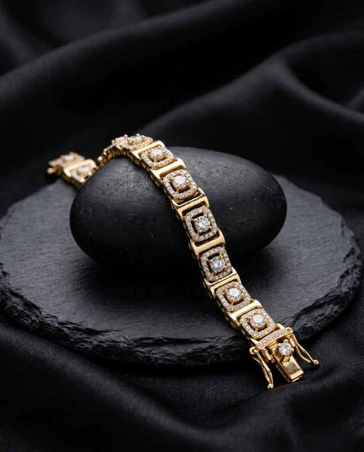 Raktima Ruby CZ Openable Bracelet for Women