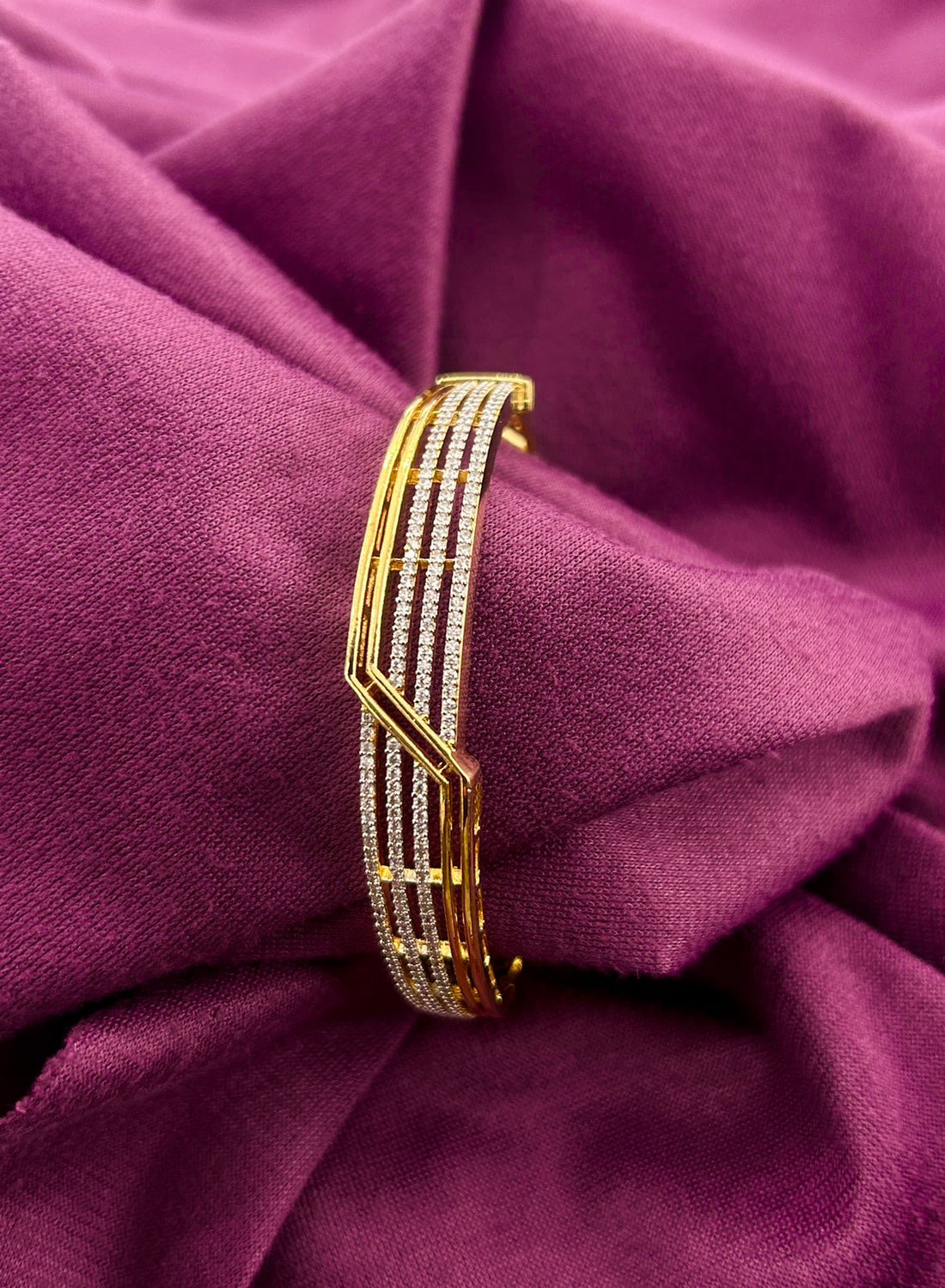 Imperia Luxe Gold-Plated Crystal   Premium Bracelet for Women