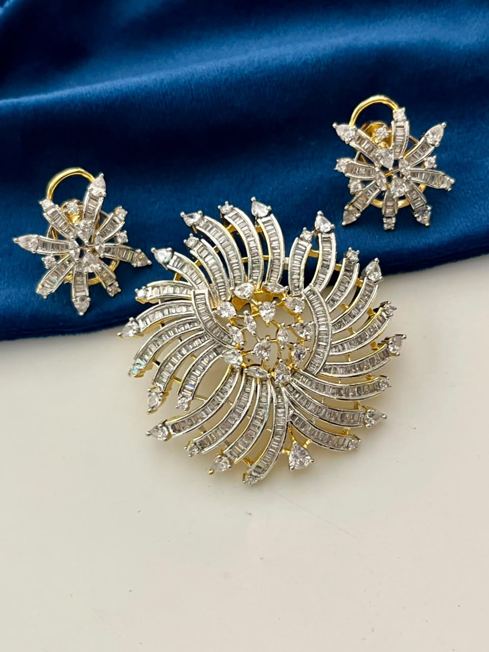 Celestial Radiance CZ Pendant Set