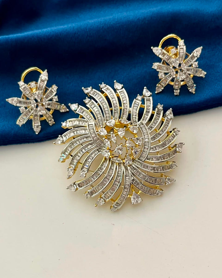 Celestial Radiance CZ Pendant Set