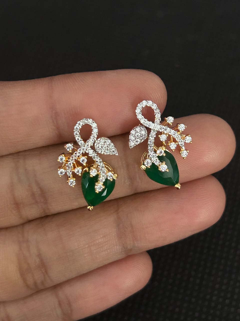 Royal Bloom Pendant Set with Earrings | Gold Plated CZ Jewelry