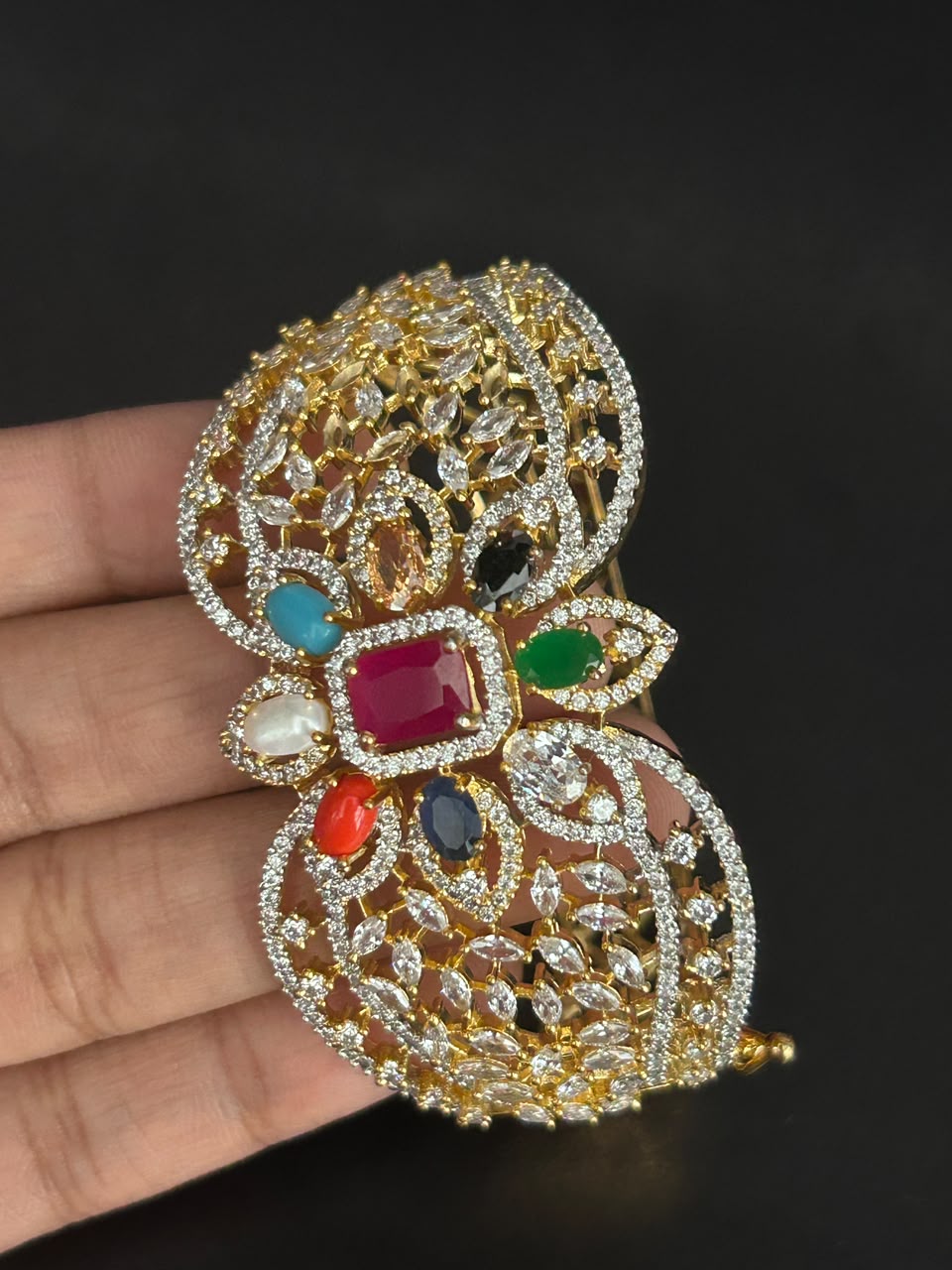 Navratna Royale Openable Bracelet for Women