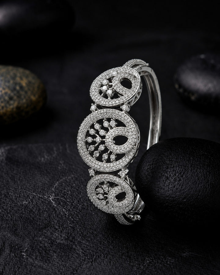 Noor Paisley Sparkle Openable Bracelet for Women