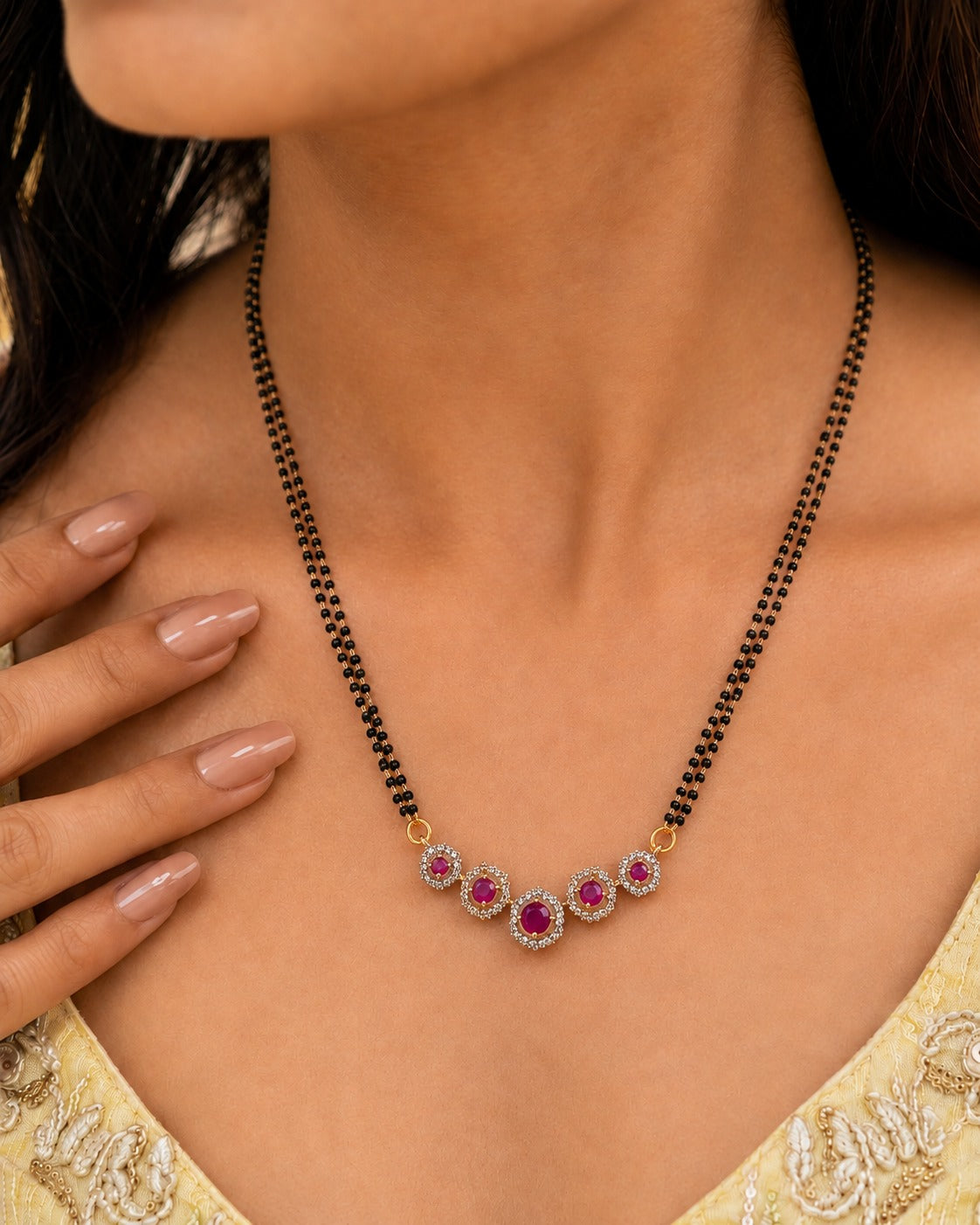 Kiara Diamond Glow Mangalsutra Set