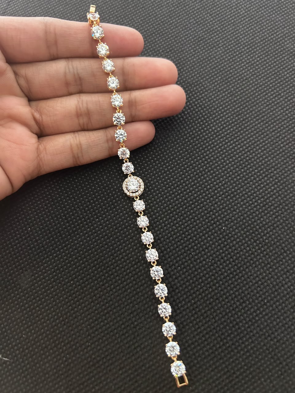 Kiara Crystal Diamond Drop Bracelet