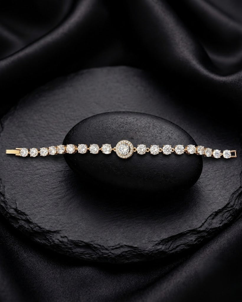 Kiara Crystal Diamond Drop Bracelet