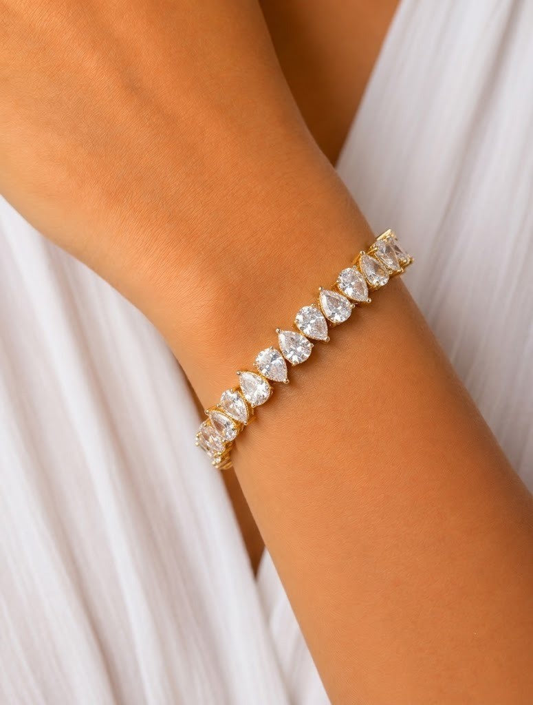 Zivara Teardrop Luxe Tennis Bracelet
