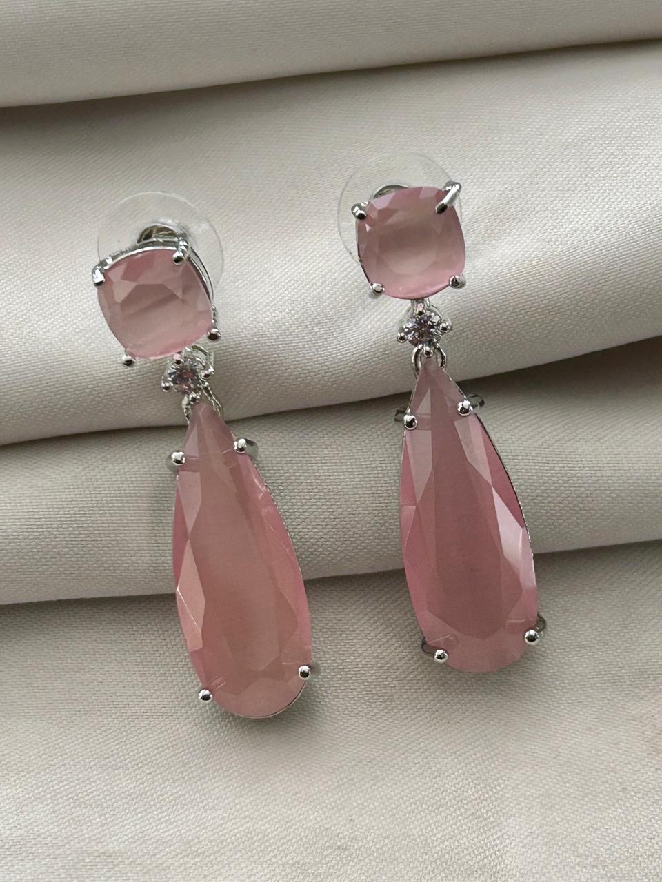 Aadhya Crystal Cascade Drop Earrings