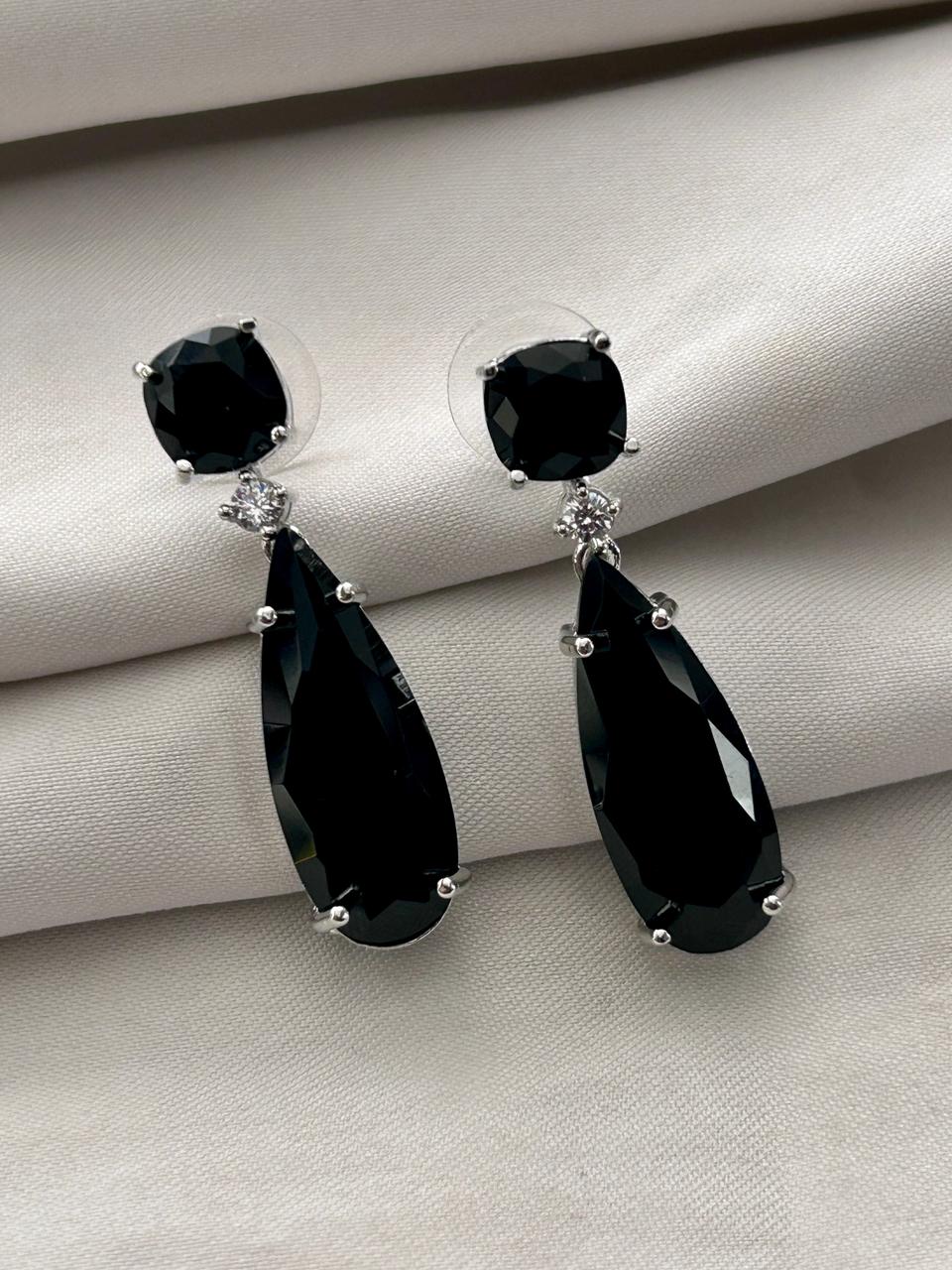 Aadhya Crystal Cascade Drop Earrings