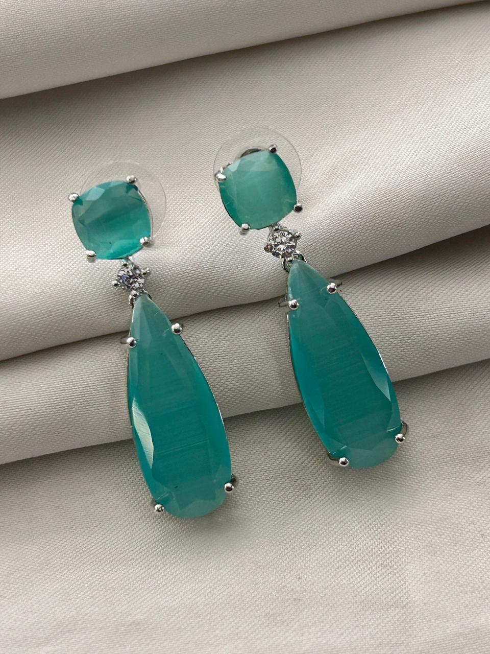 Aadhya Crystal Cascade Drop Earrings