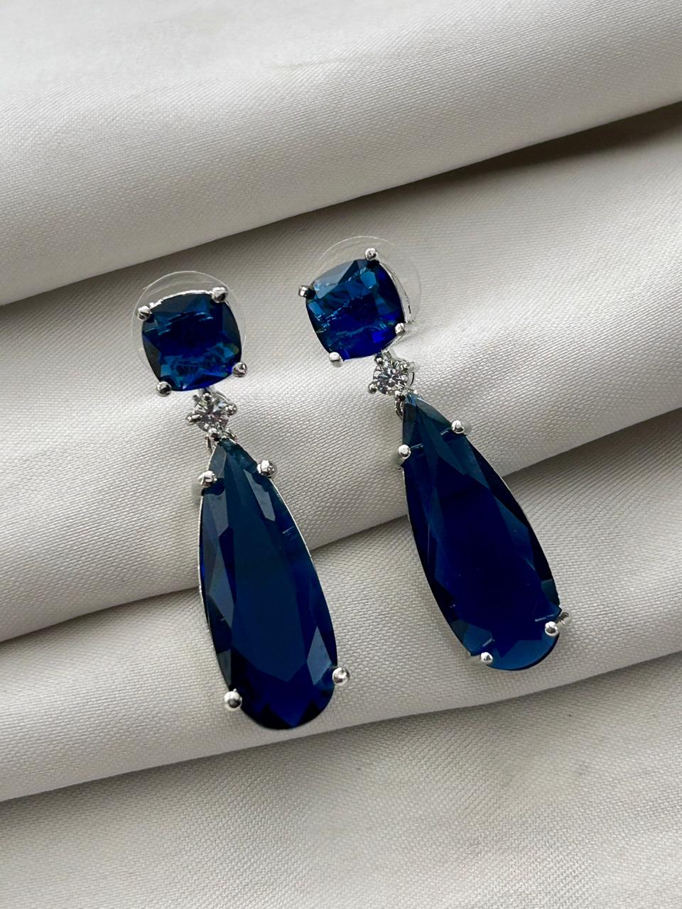 Aadhya Crystal Cascade Drop Earrings