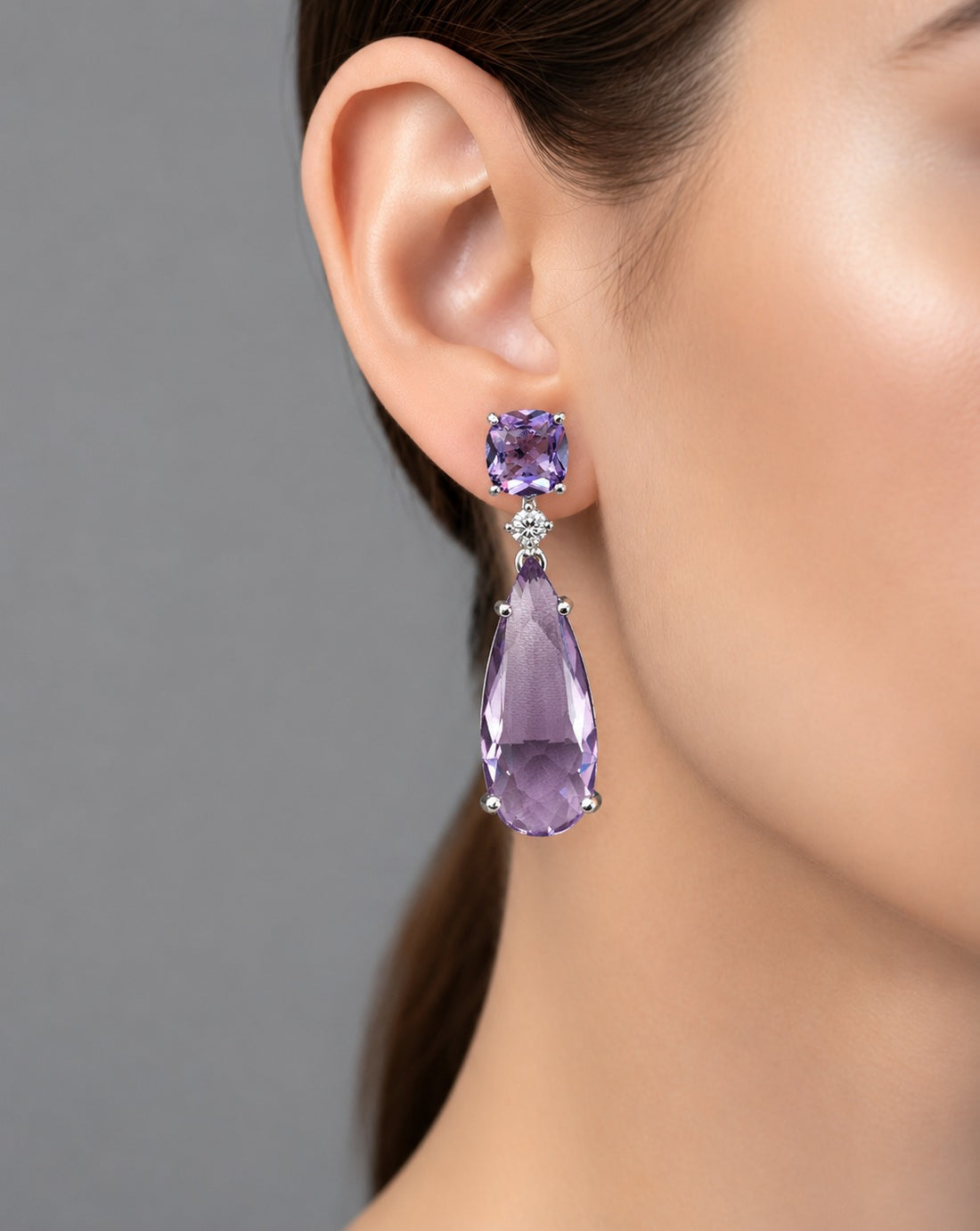 Aadhya Crystal Cascade Drop Earrings