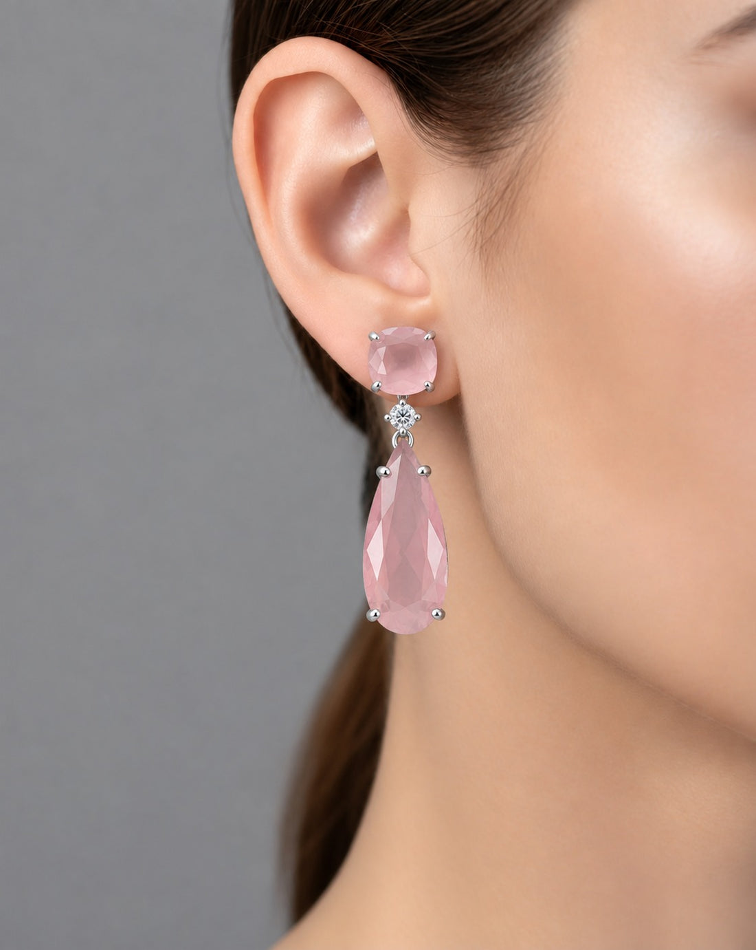 Aadhya Crystal Cascade Drop Earrings
