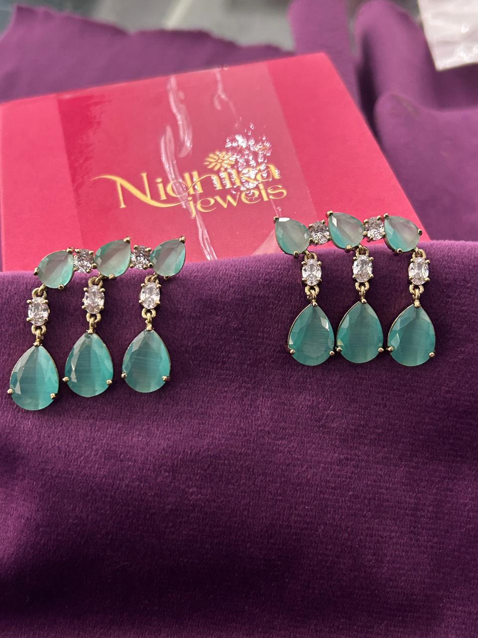 Myra Luxe Crystal Teardrop Earrings