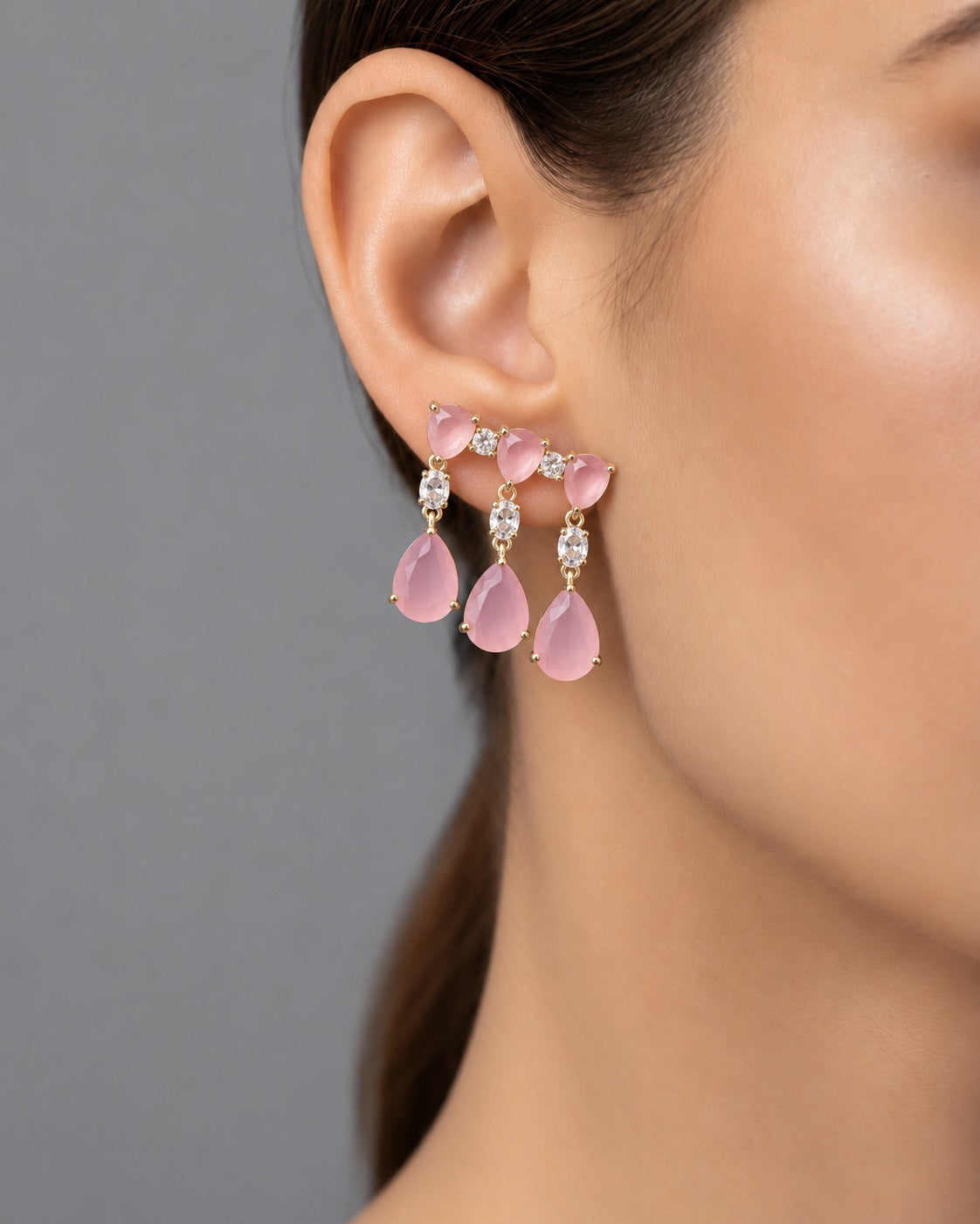 Myra Luxe Crystal Teardrop Earrings