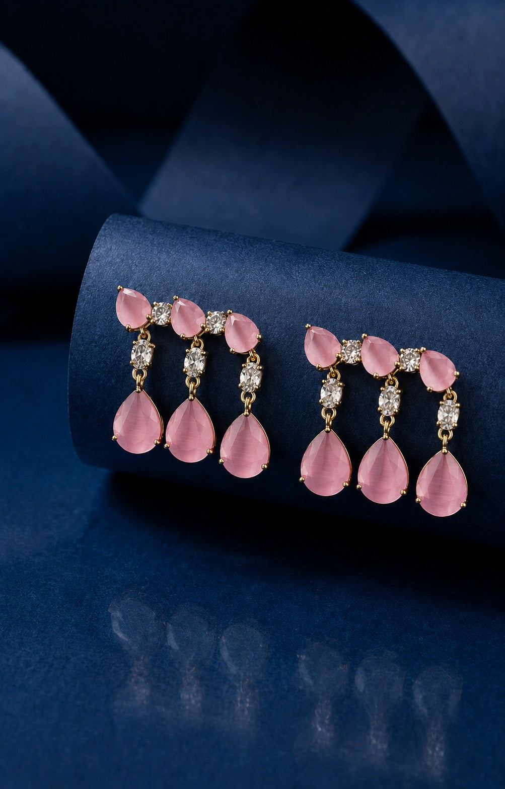 Myra Luxe Crystal Teardrop Earrings