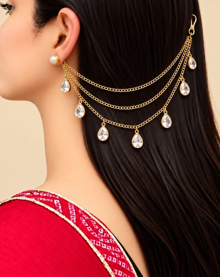 Vayuna Teardrop Cascade Layered Chain