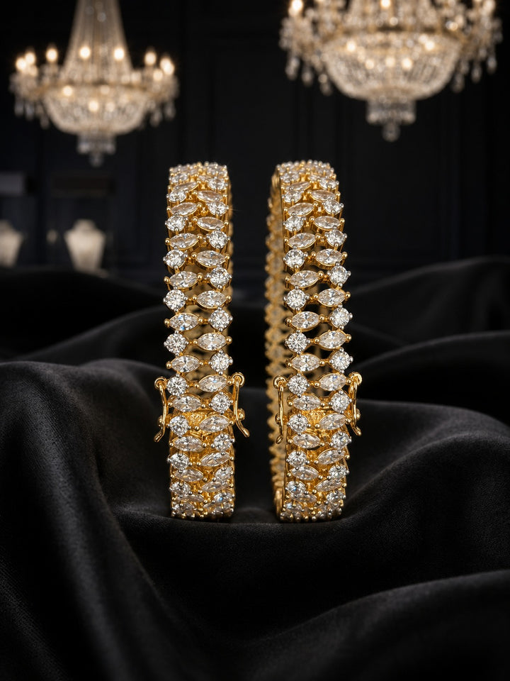 Elira Marquise Sparkle Bangle Set