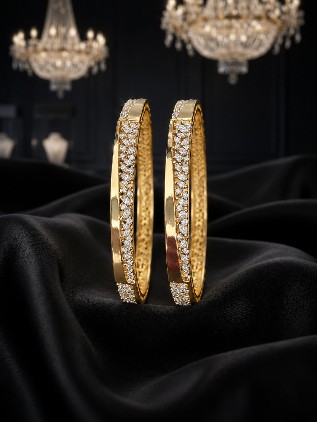 Vayunara  Floral Luxe Bangles For Women