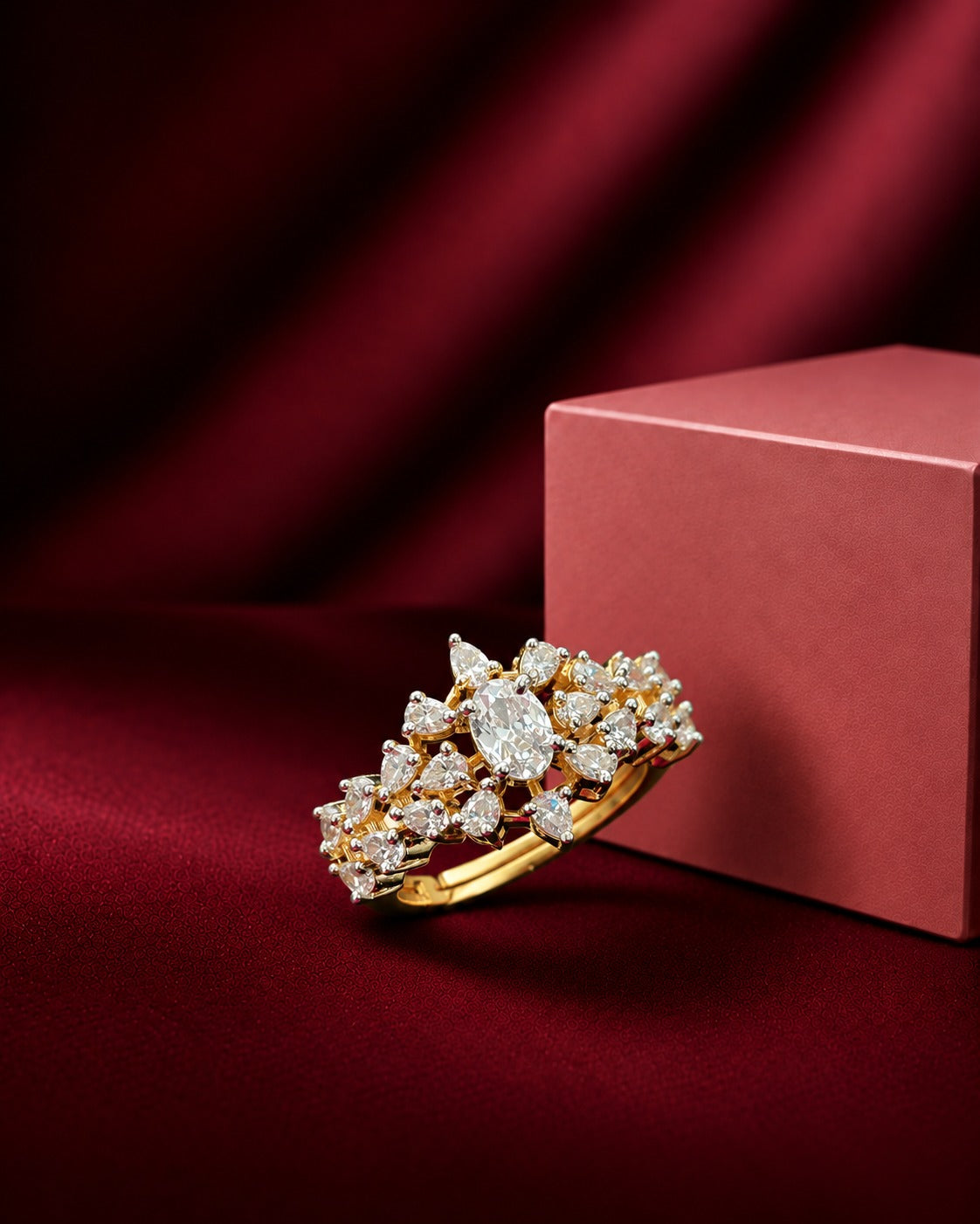 Kyara Oval Bloom Adjustable Ring