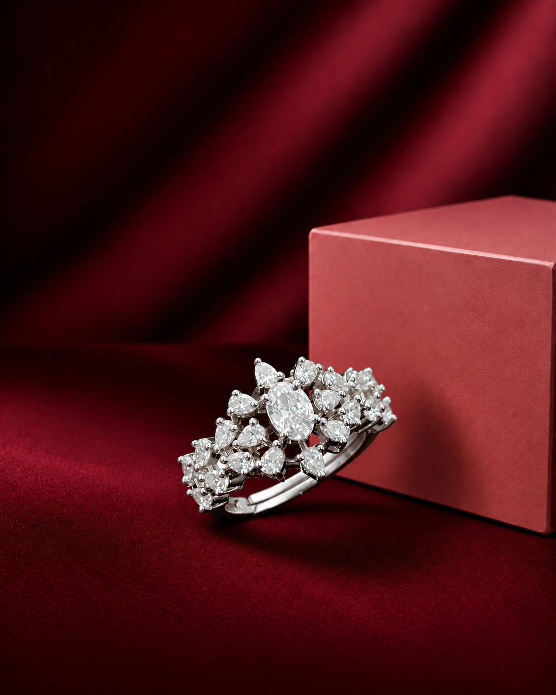 Kyara Oval Bloom Adjustable Ring