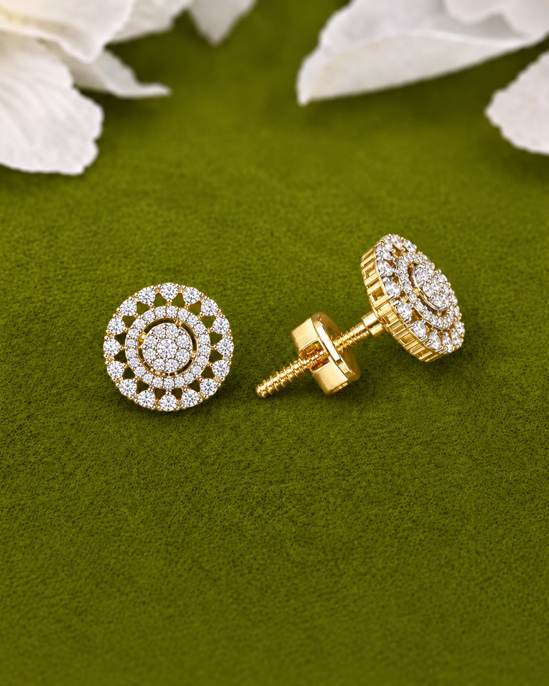 Veyra Gulnaar Screw Stud Earrings