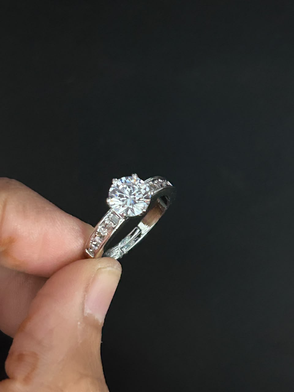 Elaira Classic Solitaire Adjustable Ring