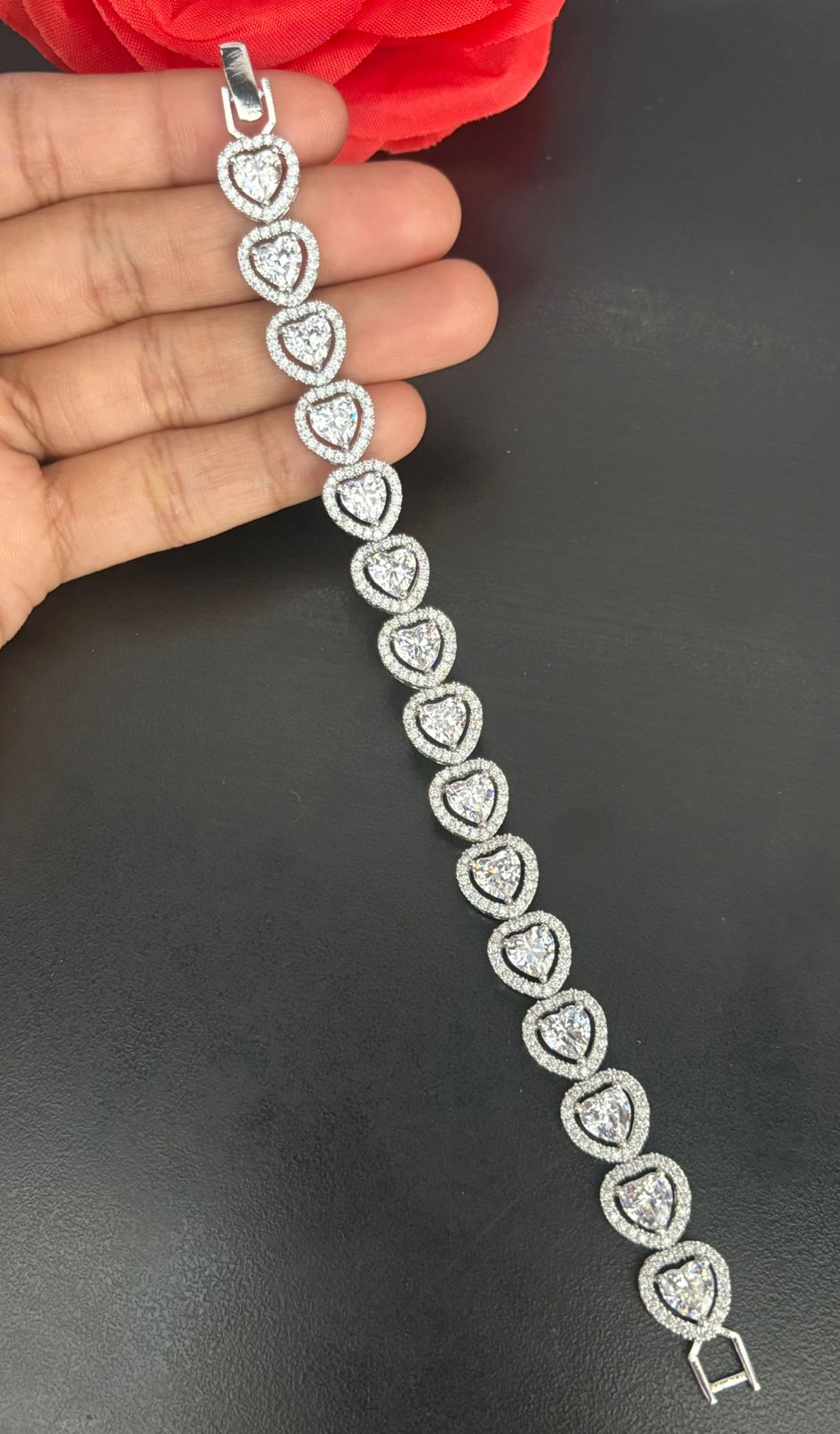 Heart Diamond Bracelet for Women