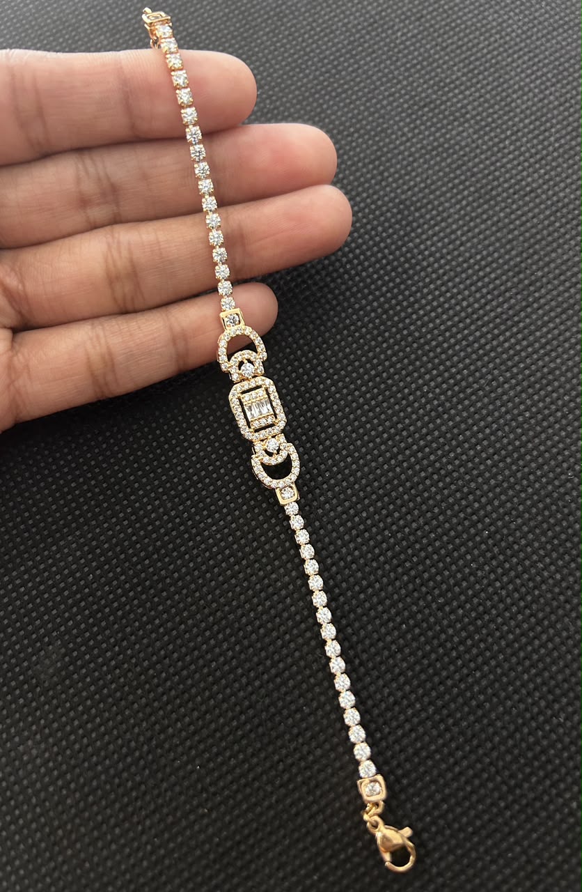 Elviera Regal Baguette Tennis Bracelet