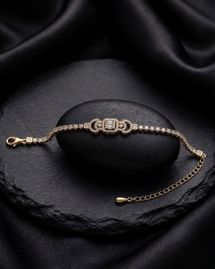 Elviera Regal Baguette Tennis Bracelet
