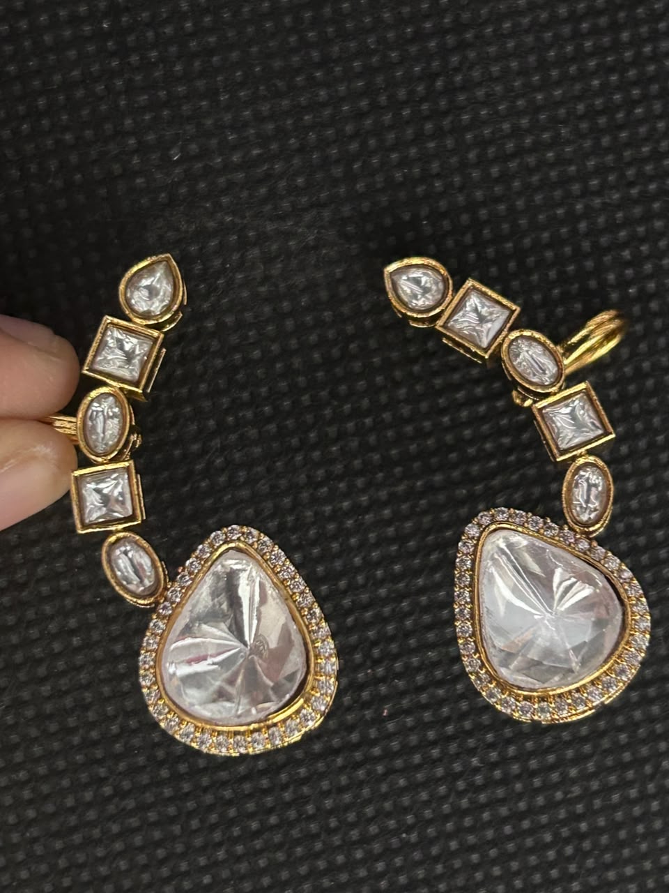Aarohi Crystal Teardrop Dangle Earrings