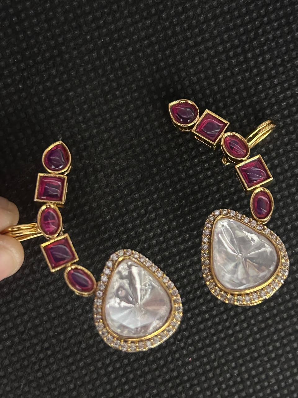 Aarohi Crystal Teardrop Dangle Earrings