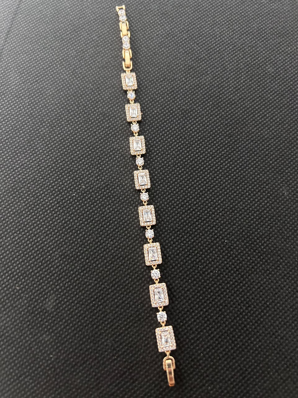 Aurelle Baguette Halo Bracelet