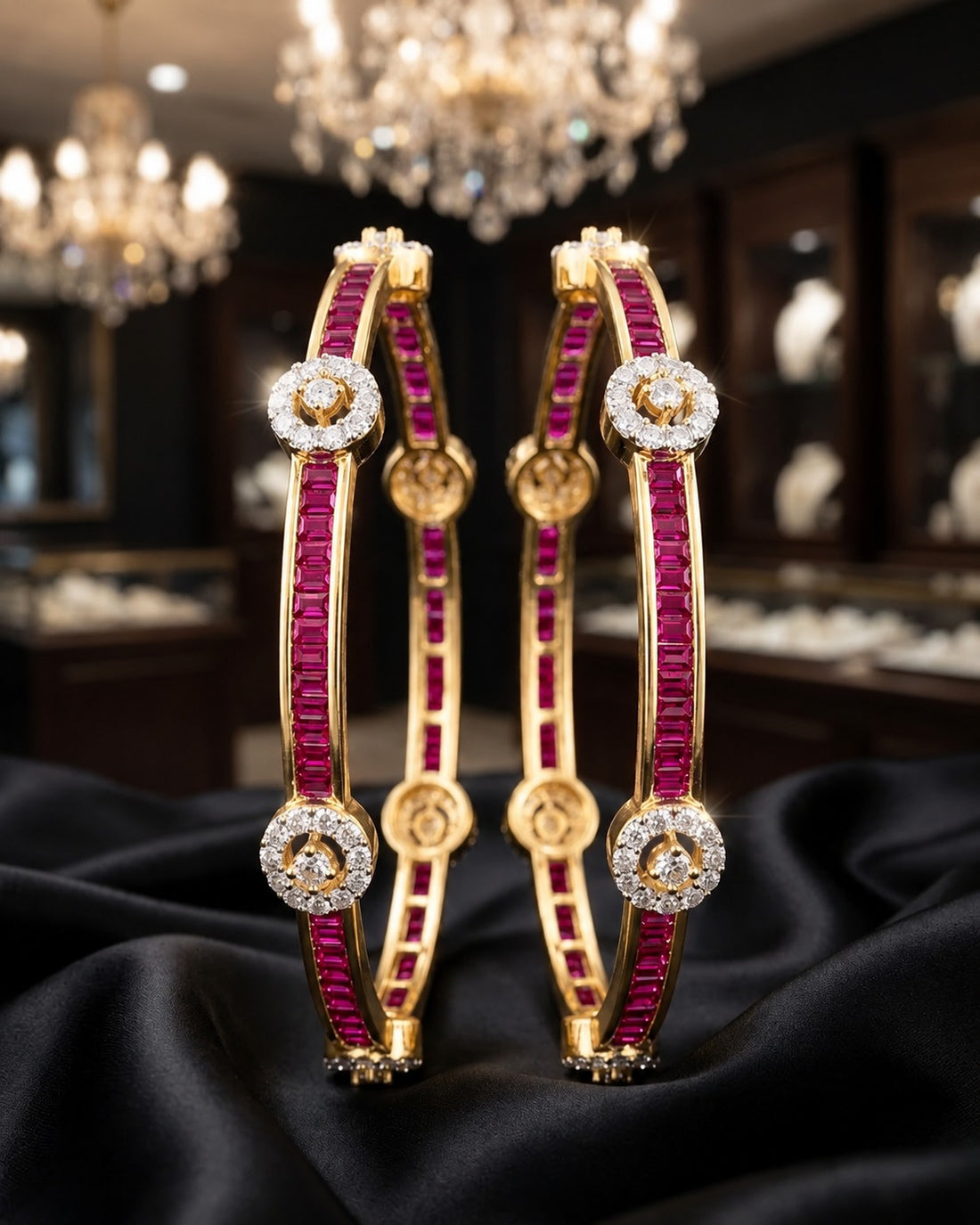 Neelakshi Royale Sapphire Bangles for Women