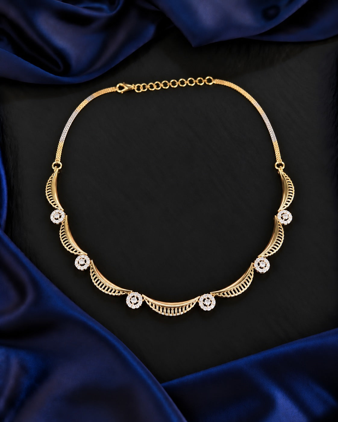 Celestial Swirl Collar Necklace