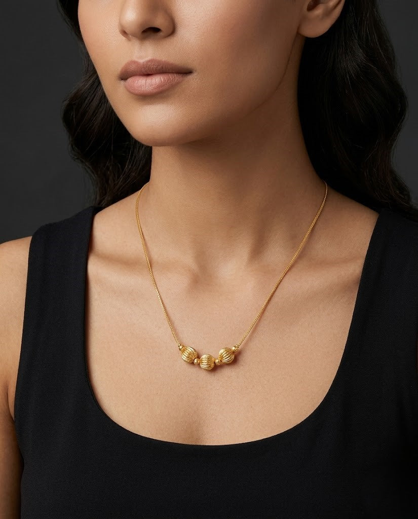 Elegant Trio Pearl Daily Wear Chain for Women