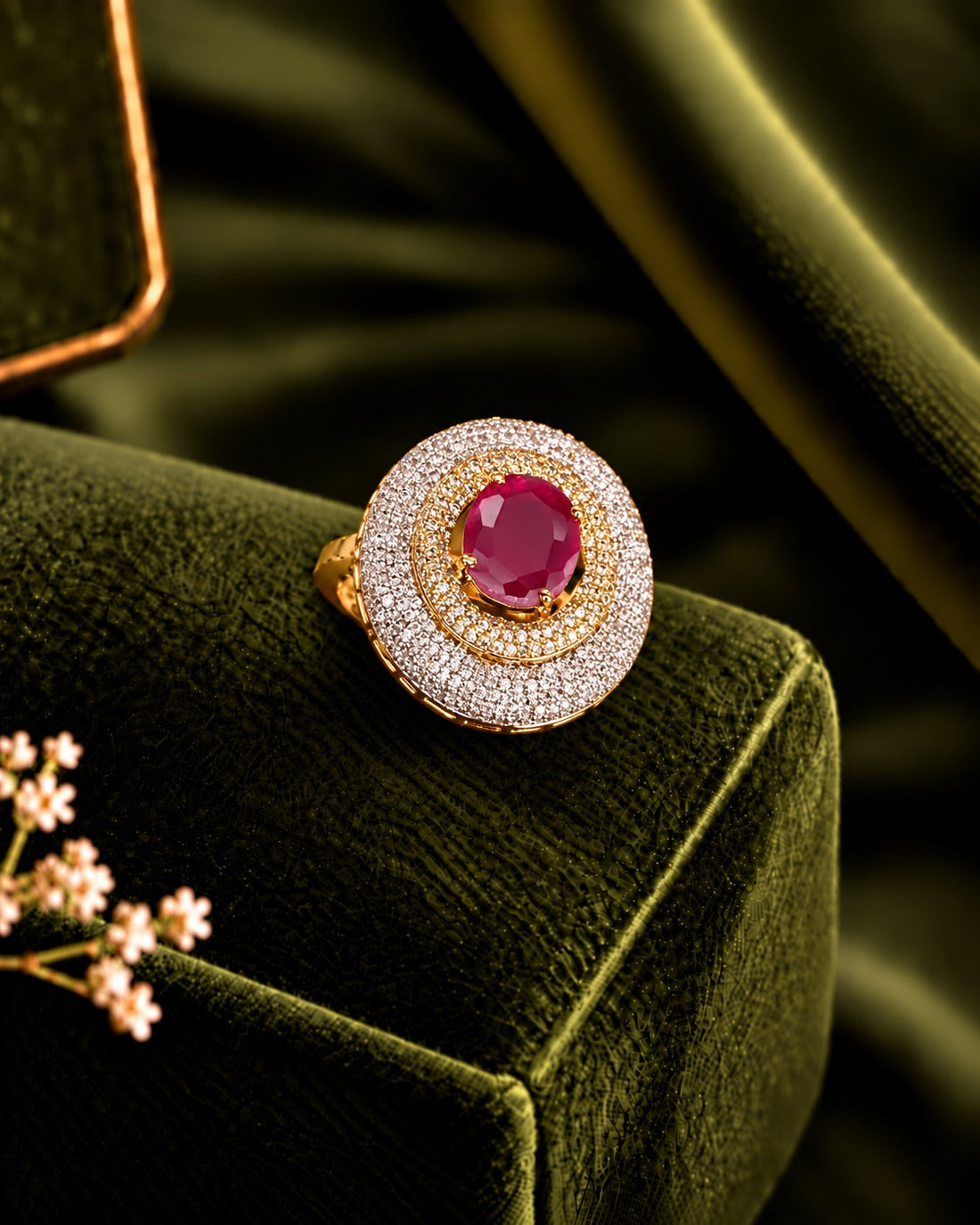 Aurelia Halo Adjustable Statement Ring