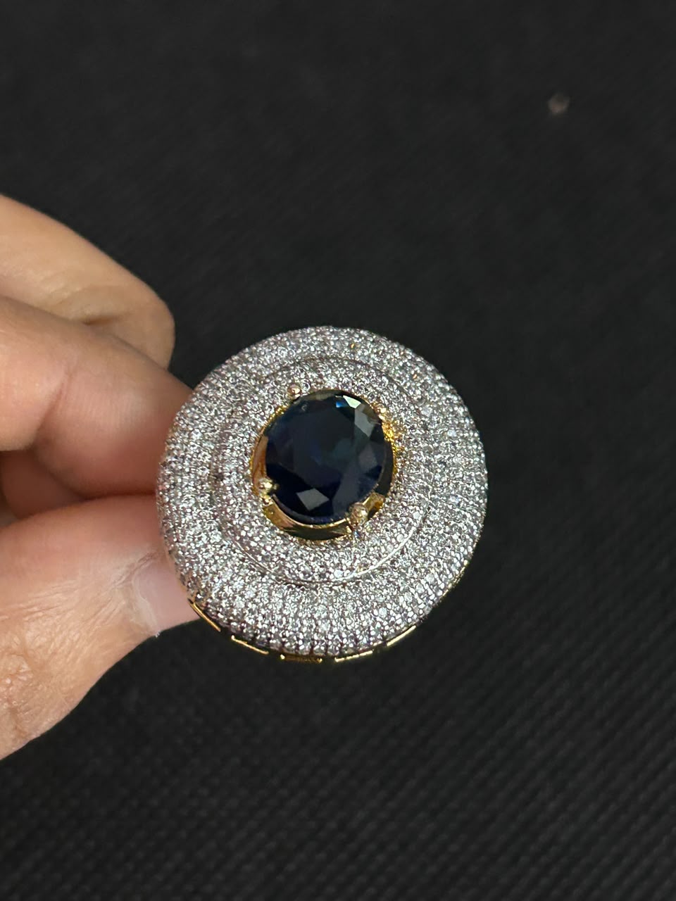 Aurelia Halo Adjustable Statement Ring