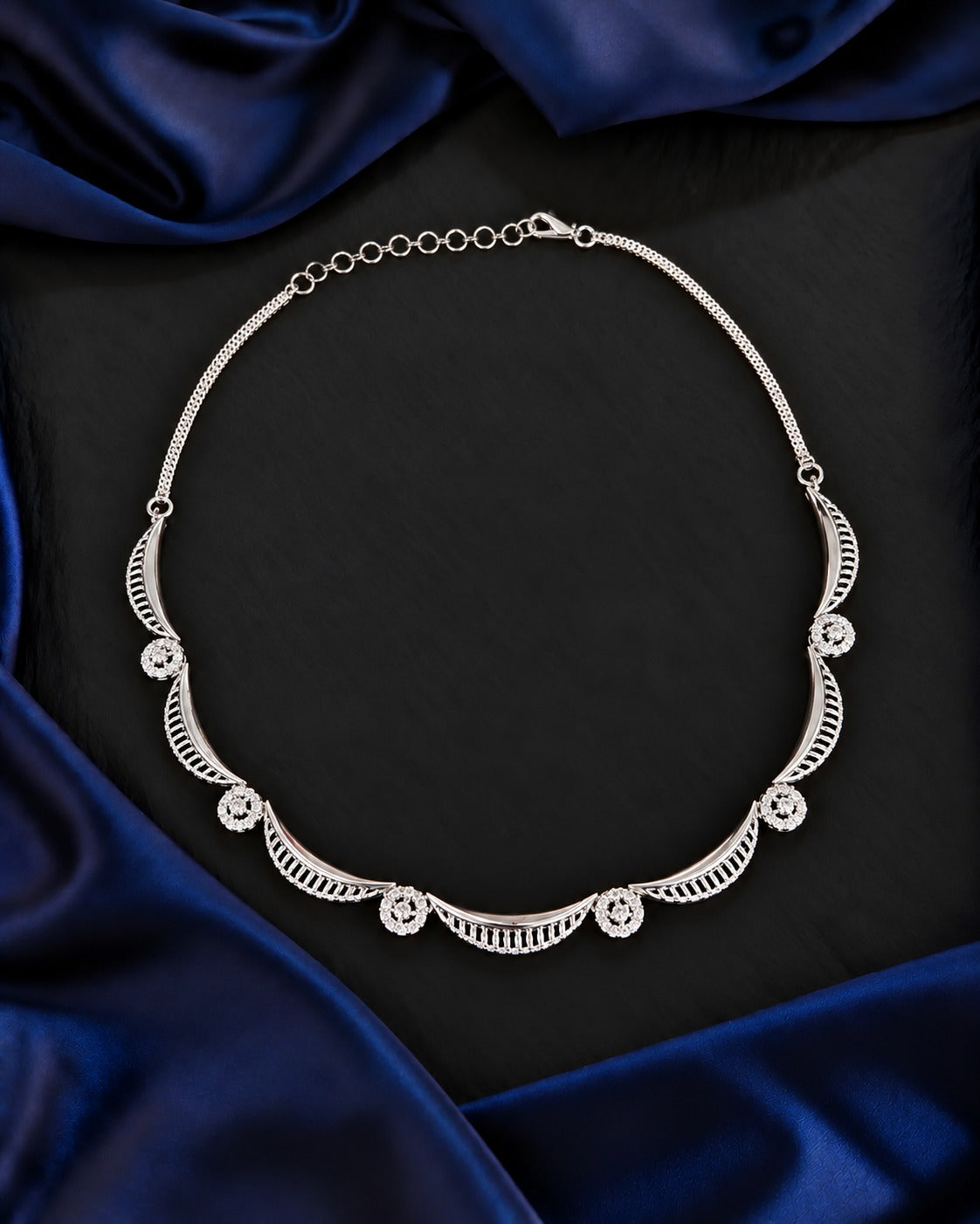 Celestial Swirl Collar Necklace