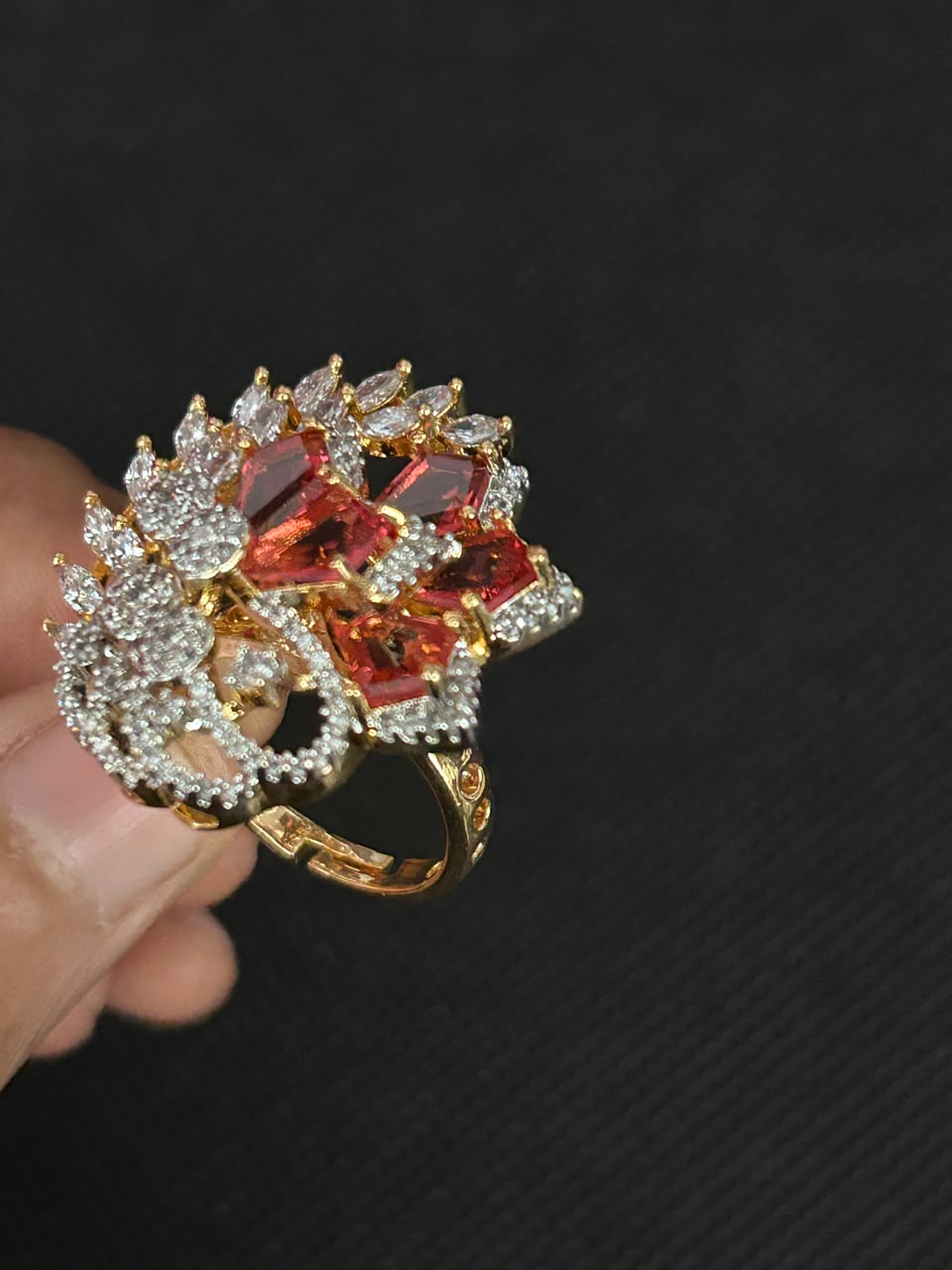 Celestia Statement Adjustable Ring