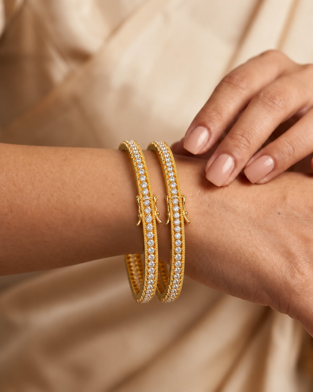 Elara Sparkline Openable Bangles
