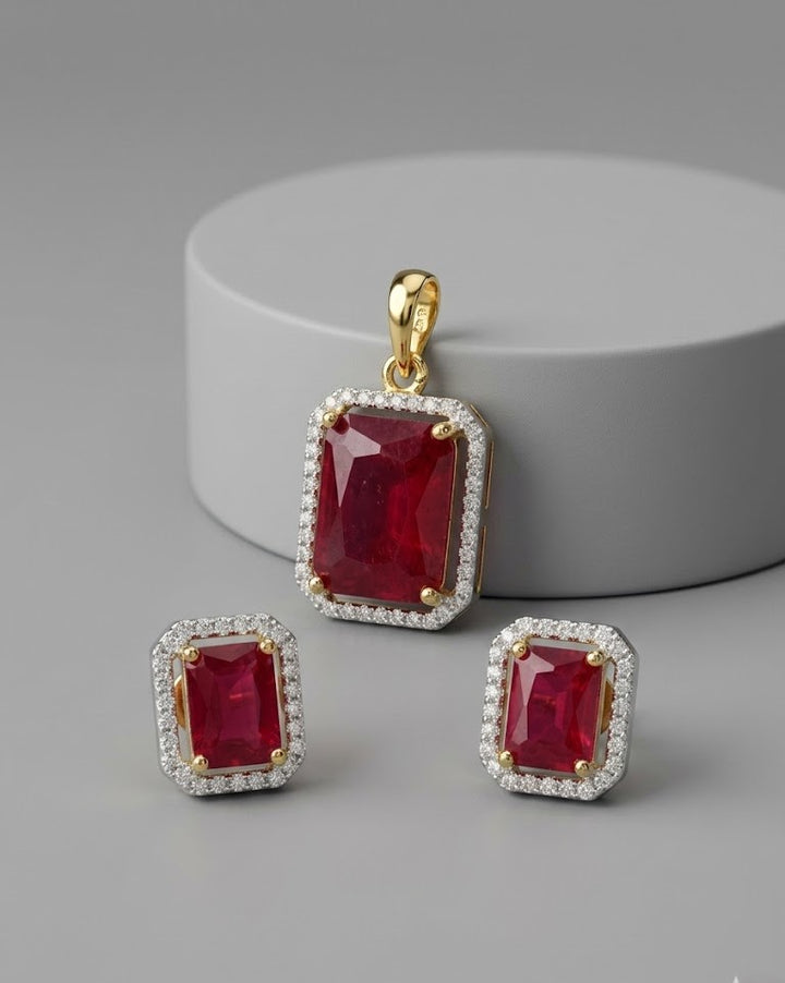Panna Rajsi Pendant Set